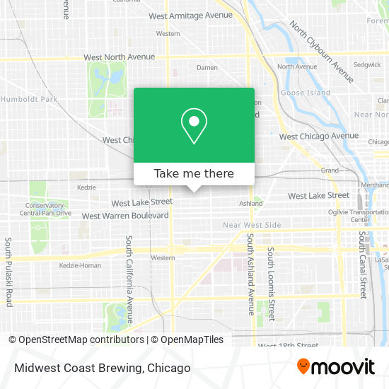 Mapa de Midwest Coast Brewing