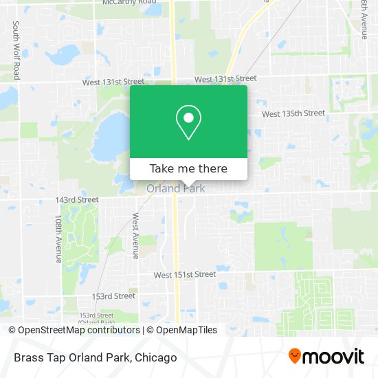 Mapa de Brass Tap Orland Park