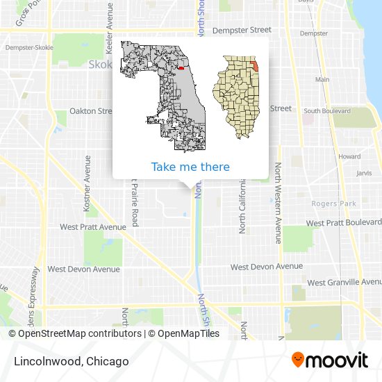 Lincolnwood map