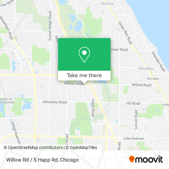 Willow Rd / S Happ Rd map