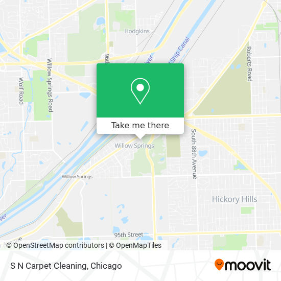 S N Carpet Cleaning map