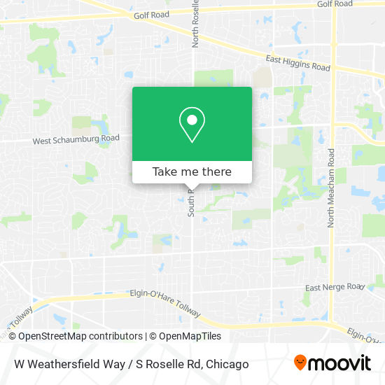 Mapa de W Weathersfield Way / S Roselle Rd