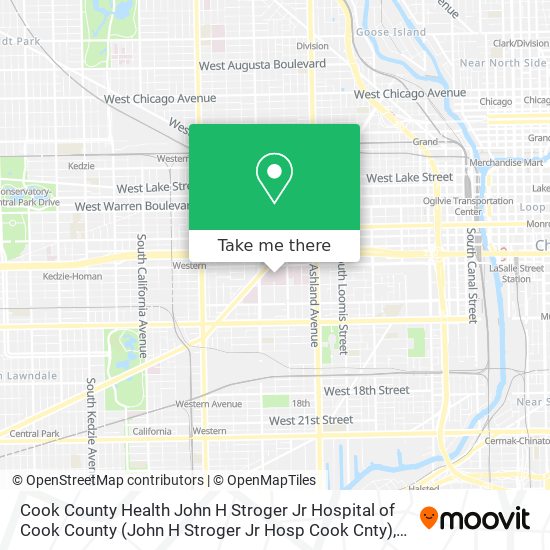Cook County Health John H Stroger Jr Hospital of Cook County (John H Stroger Jr Hosp Cook Cnty) map