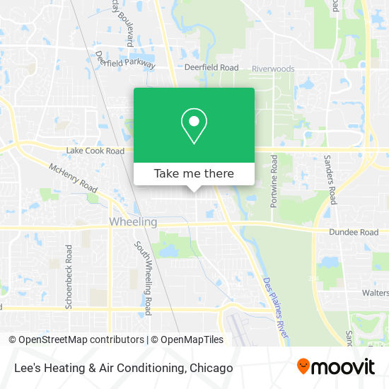 Lee's Heating & Air Conditioning map