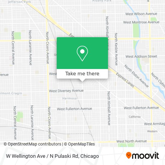 Mapa de W Wellington Ave / N Pulaski Rd