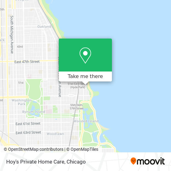 Hoy's Private Home Care map