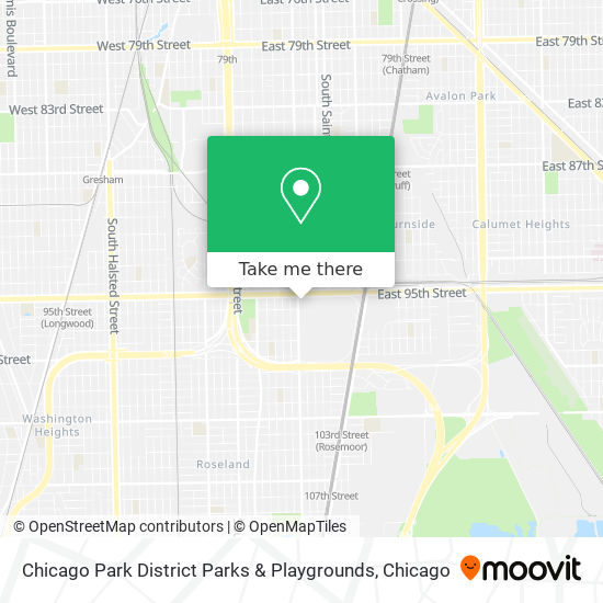 Mapa de Chicago Park District Parks & Playgrounds