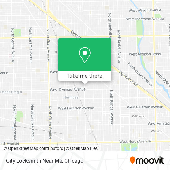 City Locksmith Near Me map