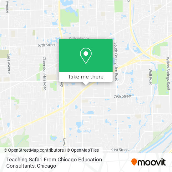 Mapa de Teaching Safari From Chicago Education Consultants