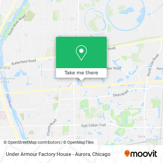Mapa de Under Armour Factory House - Aurora