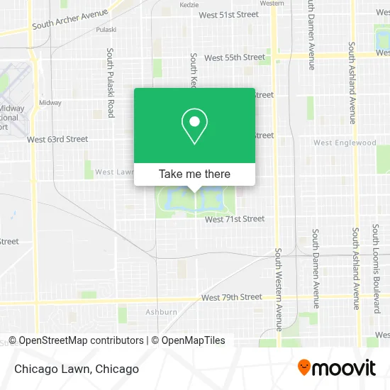 Chicago Lawn map