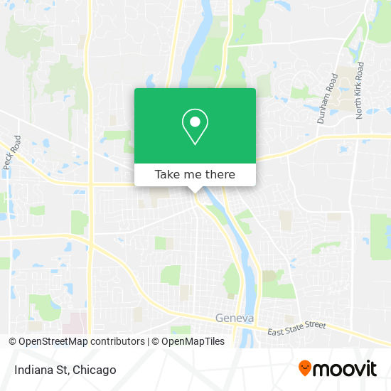 Indiana St map