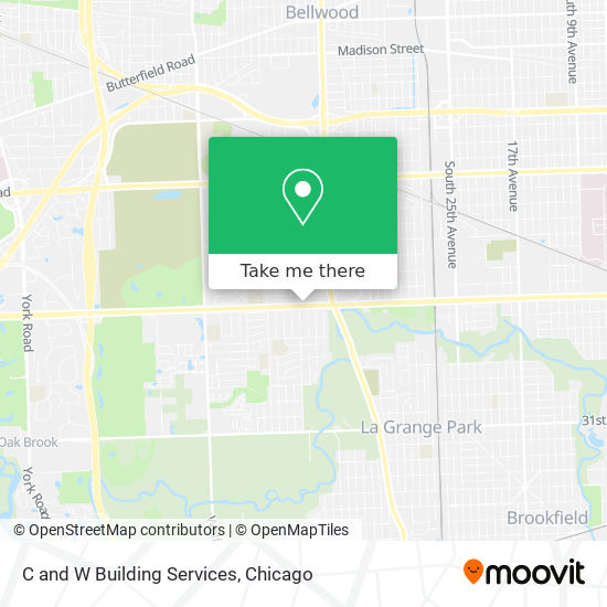 C and W Building Services map