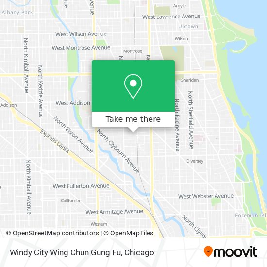 Mapa de Windy City Wing Chun Gung Fu