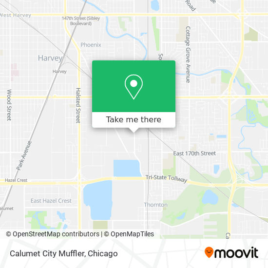 Calumet City Muffler map