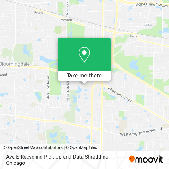 Ava E-Recycling Pick Up and Data Shredding map