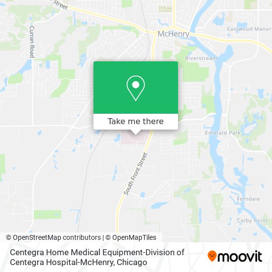 Mapa de Centegra Home Medical Equipment-Division of Centegra Hospital-McHenry