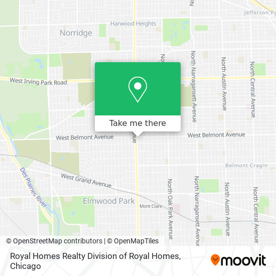 Royal Homes Realty Division of Royal Homes map