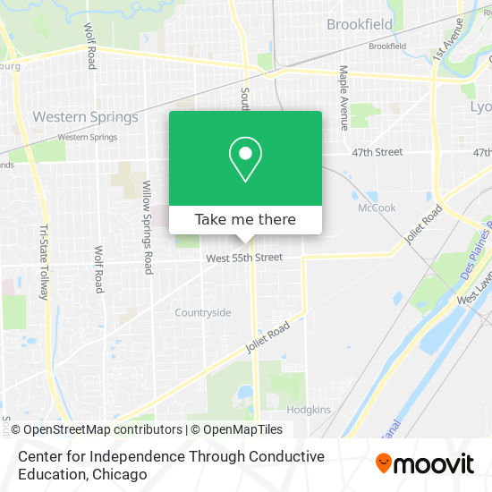 Center for Independence Through Conductive Education map