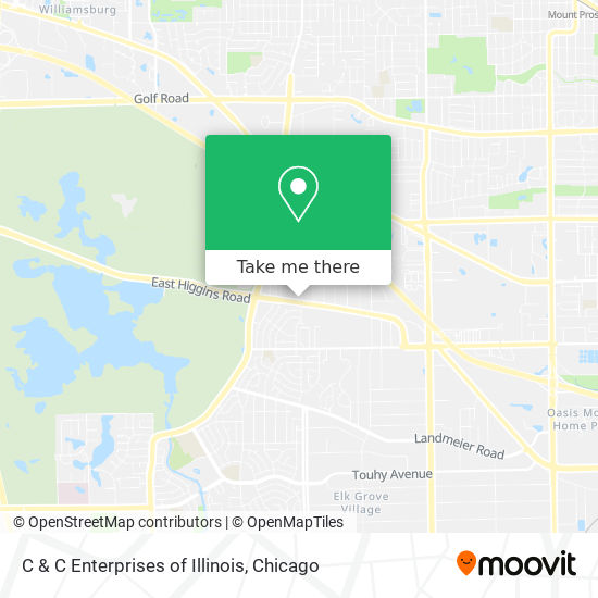 C & C Enterprises of Illinois map