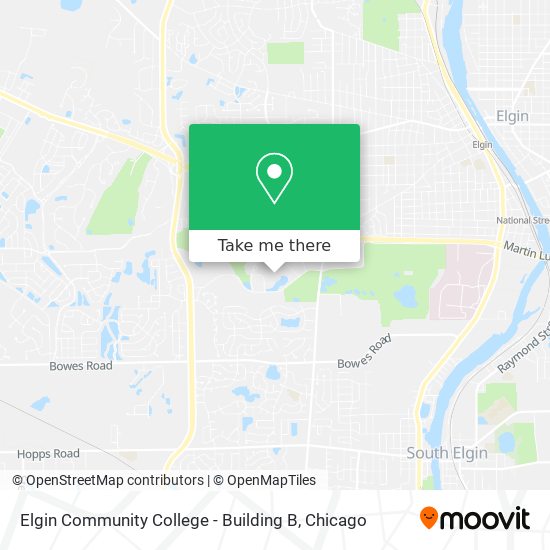 Elgin Community College - Building B map