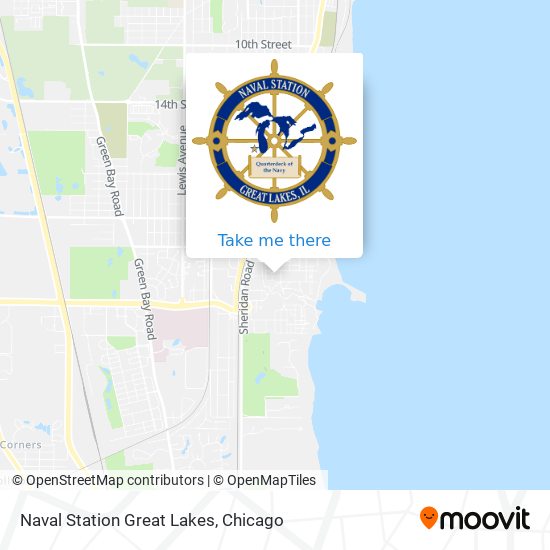 Naval Station Great Lakes map