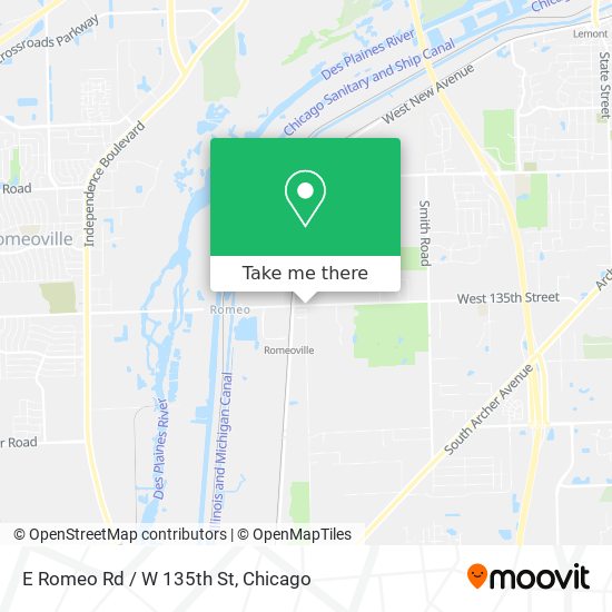 Mapa de E Romeo Rd / W 135th St