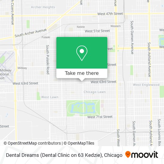 Mapa de Dental Dreams (Dental Clinic on 63 Kedzie)