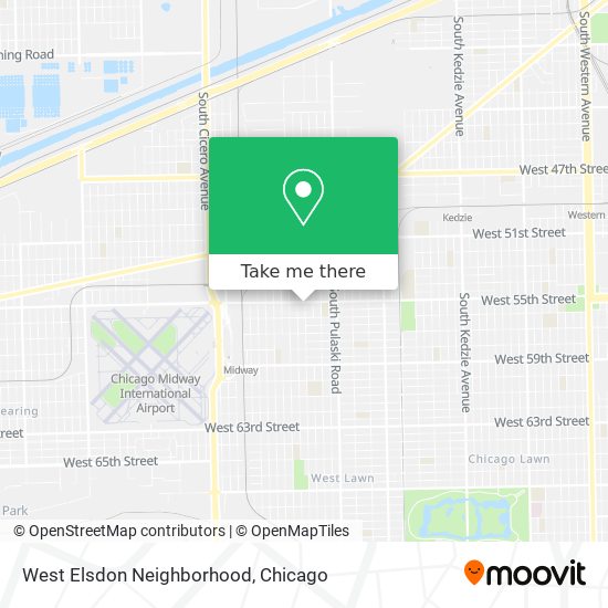 West Elsdon Neighborhood map