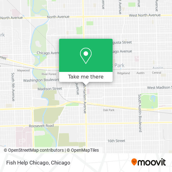 Mapa de Fish Help Chicago