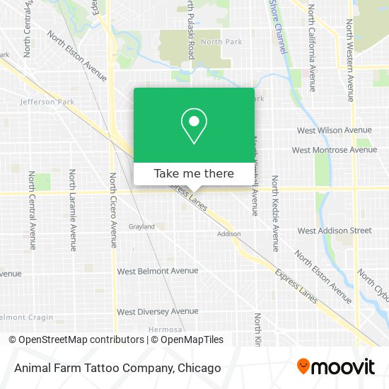 Animal Farm Tattoo Company map