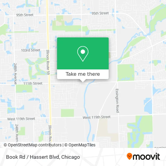 Book Rd / Hassert Blvd map