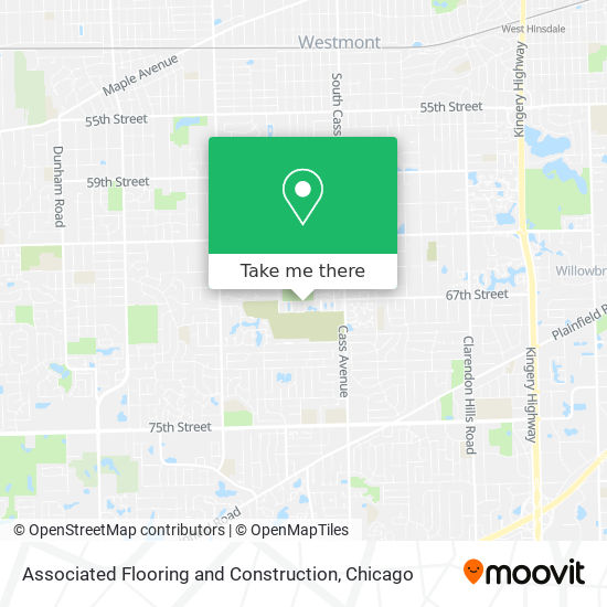 Mapa de Associated Flooring and Construction