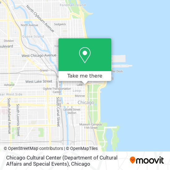 Chicago Cultural Center (Department of Cultural Affairs and Special Events) map