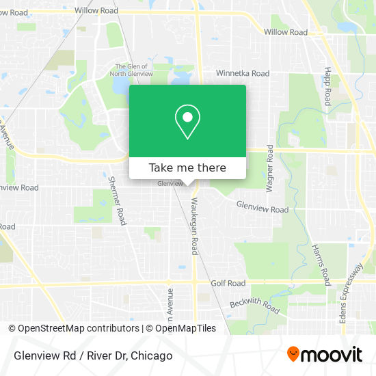 Glenview Rd / River Dr map