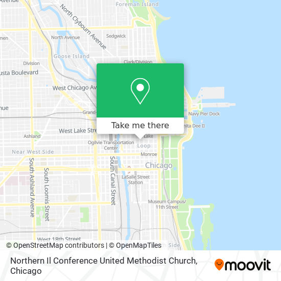 Mapa de Northern Il Conference United Methodist Church