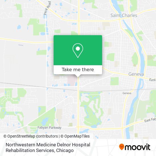 Mapa de Northwestern Medicine Delnor Hospital Rehabilitation Services