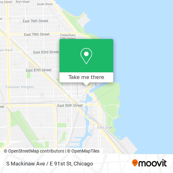Mapa de S Mackinaw Ave / E 91st St