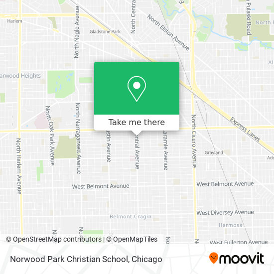 Mapa de Norwood Park Christian School