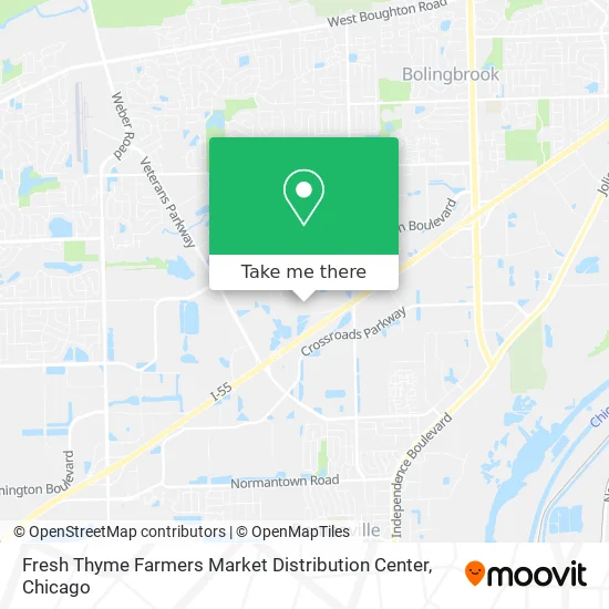 Fresh Thyme Farmers Market Distribution Center map