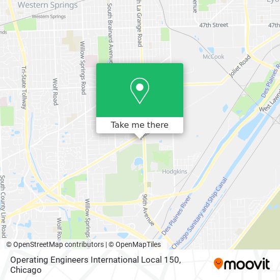 Mapa de Operating Engineers International Local 150