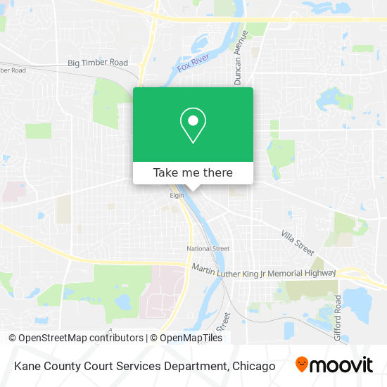 Kane County Court Services Department map
