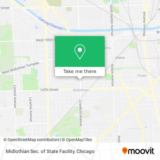 Mapa de Midlothian Sec. of State Facility