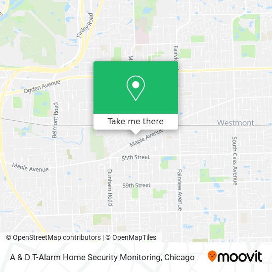 A & D T-Alarm Home Security Monitoring map