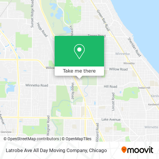 Mapa de Latrobe Ave All Day Moving Company