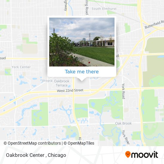 How to get to Oakbrook Center in Oak Brook by Bus or Chicago 'L'?