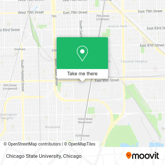 Chicago State University map