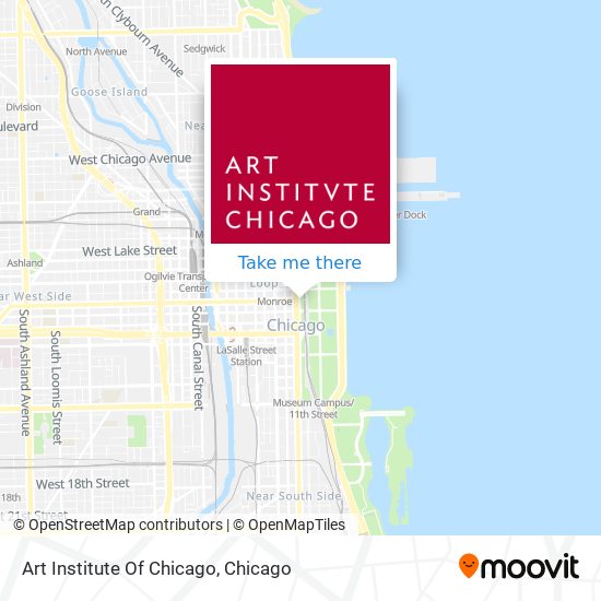 Mapa de Art Institute Of Chicago