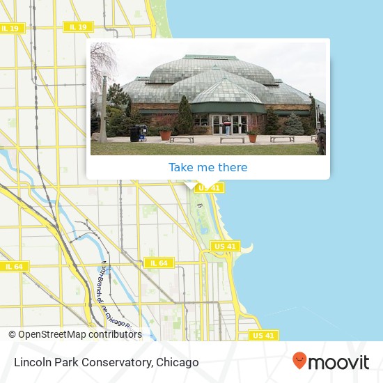 Lincoln Park Conservatory map