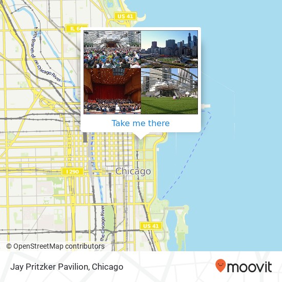 Jay Pritzker Pavilion map